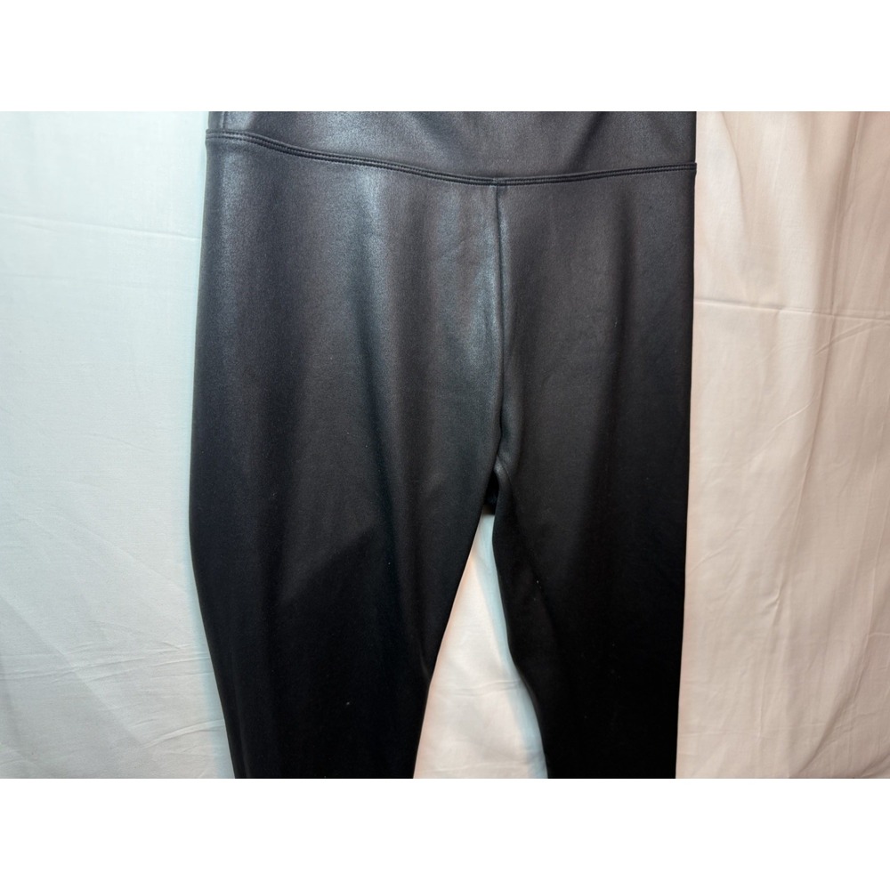 Express Women's Size Small Black Faux Leather Leggings Pull On Pants - Picture 4 of 8